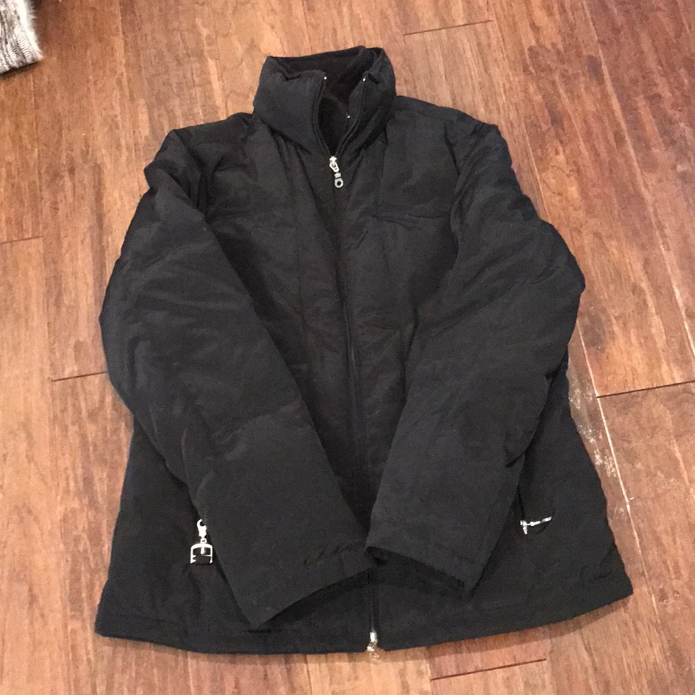 Larry Levine down black coat size M